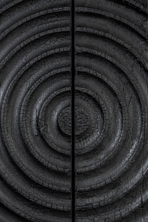 Komoda COILS palone drewno DUTCHBONE czarna spirala