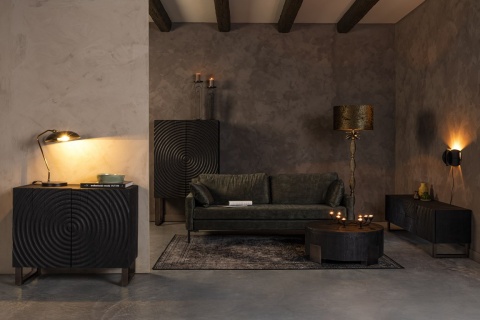 Komoda COILS palone drewno DUTCHBONE czarna spirala