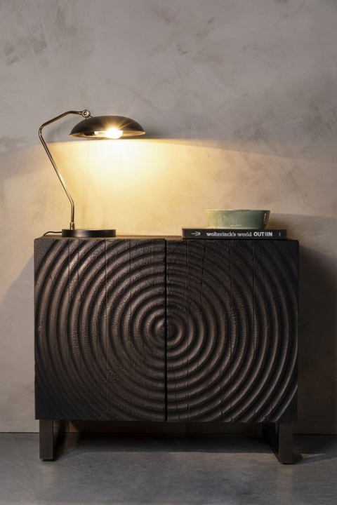 Komoda COILS palone drewno DUTCHBONE czarna spirala