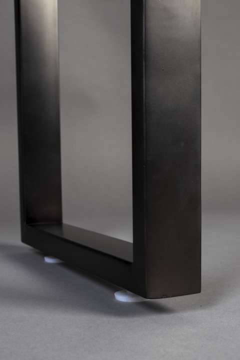 Komoda COILS spalone drewno spirala DUTCHBONE stalowe nogi czarna