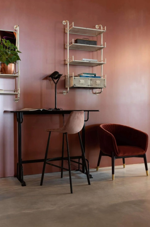 Konsola stół barowy DECLAN czarny do loftu industrialny DUTCHBONE