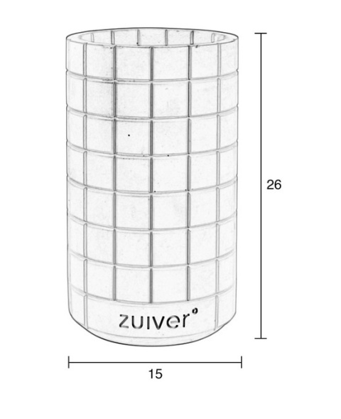 Wazon FAJEN ceglany beton kafelka skandynawski styl ZUIVER