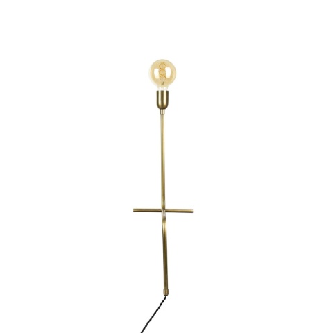 Lampa biurkowa stołowa REMI bez klosza mosiądz DUTCHBONE