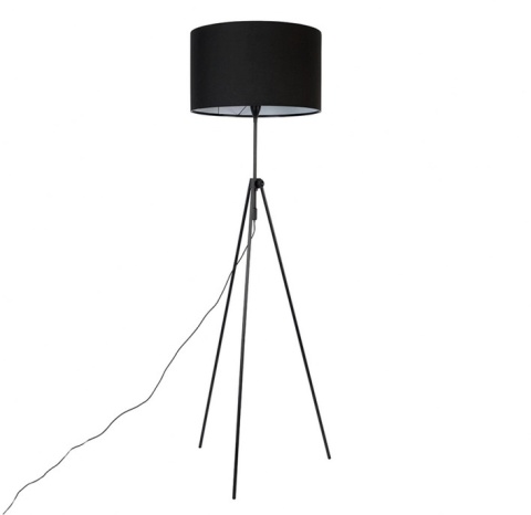 Lampa podłogowa LESLEY czarna na nóżkach minimalizm ZUIVER