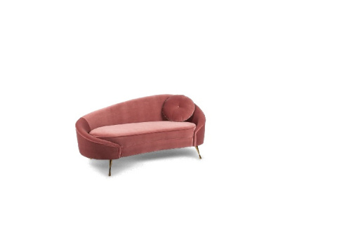 Sofa szezląg I AM NOT A CROISSANT różowa nowoczesna BOLD MONKEY