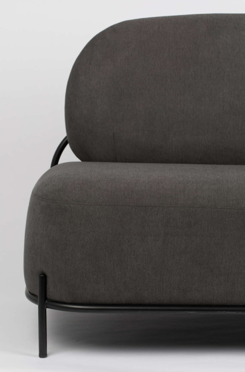 Sofa tapicerowana 2-osobowa POLLY szara skandynawski styl ZUIVER