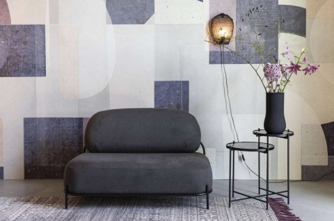 Sofa tapicerowana 2-osobowa POLLY szara skandynawski styl ZUIVER