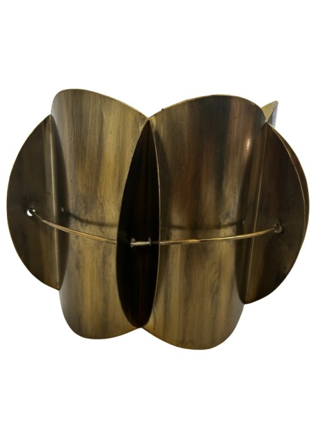 Kinkiet lampa ścienna metalowa w kolorze antycznego złota w stylu retro do loftu