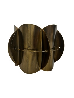 Kinkiet lampa ścienna metalowa w kolorze antycznego złota w stylu retro do loftu