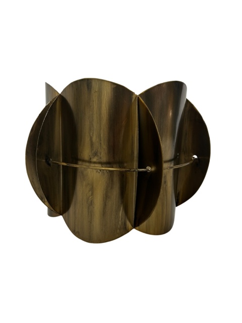 Kinkiet lampa ścienna metalowa w kolorze antycznego złota w stylu retro do loftu