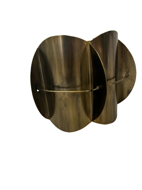 Kinkiet lampa ścienna metalowa w kolorze antycznego złota w stylu retro do loftu