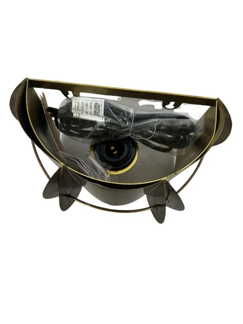 Kinkiet lampa ścienna metalowa w kolorze antycznego złota w stylu retro do loftu