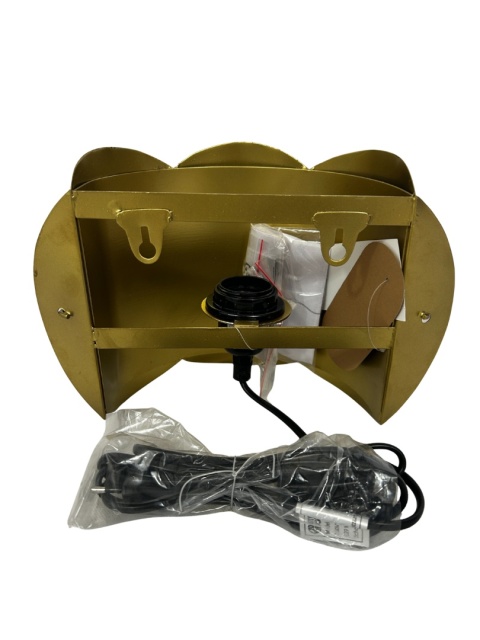 Kinkiet lampa ścienna metalowa w kolorze antycznego złota w stylu retro do loftu