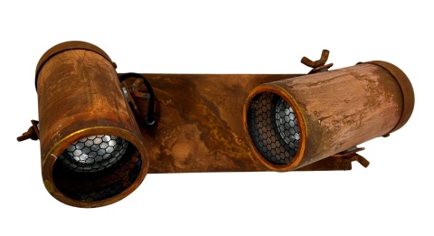 Kinkiet podwójny spot ścienny sufitowy nowoczesne oświetlenie do lotfy styl industrialny rustykalnyrdza