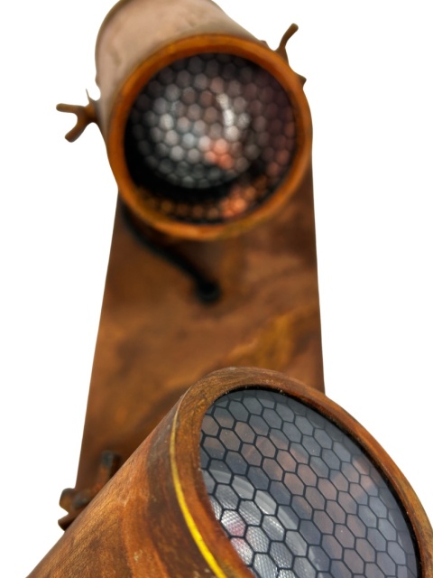 Kinkiet podwójny spot ścienny sufitowy nowoczesne oświetlenie do lotfy styl industrialny rustykalnyrdza