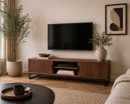 Komoda RTV SAROO z drewna mango vintage Dutchbone