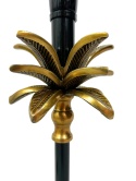 OUTLET Lampa stołowa czarna w kształcie palmy egzotyczna bez klosza w stylu glamour nowoczesna