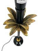 OUTLET Lampa stołowa czarna w kształcie palmy egzotyczna bez klosza w stylu glamour nowoczesna