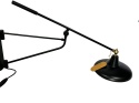 OUTLET Lampa ścienna kinkiet styl industrialny do loftu czarna regulowana