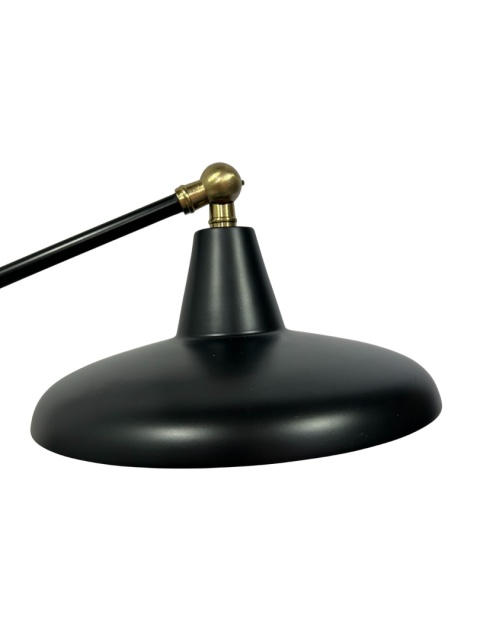 OUTLET Lampa ścienna kinkiet styl industrialny do loftu czarna regulowana