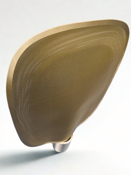 Lampa stołowa nowoczesna stylizowana na mosiądz złota skandynawski styl minimalizm