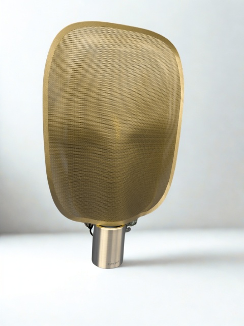 Lampa stołowa nowoczesna stylizowana na mosiądz złota skandynawski styl minimalizm