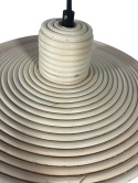 Lampa wisząca z naturalnego rattanu w stylu skandynawskim – rozmiar S