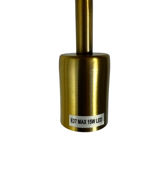 Lampa wisząca złota geometryczna kwadratowa z oprawą na żarówkę glamour skandynawski styl