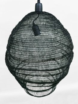 Lampa wisząca czarna siatka ul w stylu industrialnym do loftu nowoczesny design