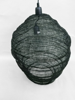 Lampa wisząca czarna siatka ul w stylu industrialnym do loftu nowoczesny design