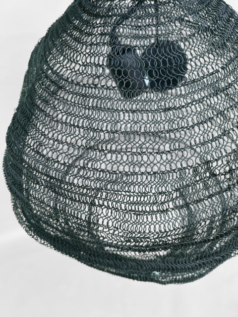 Lampa wisząca czarna siatka ul w stylu industrialnym do loftu nowoczesny design