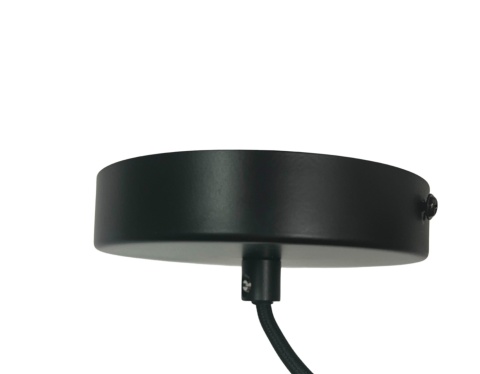 Lampa wisząca kula 45cm pleciona metalowa z płótnem w stylu orientalnym boho vintage