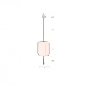 Lampa wisząca SUONI S chiński lampion duża złota latarnia DUTCHBONE