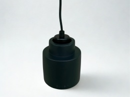 Lampa wisząca betonowa czarna styl industrialny lampa do loftu minimalizm