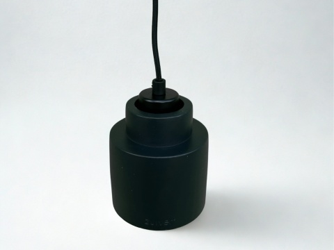 Lampa wisząca betonowa czarna styl industrialny lampa do loftu minimalizm