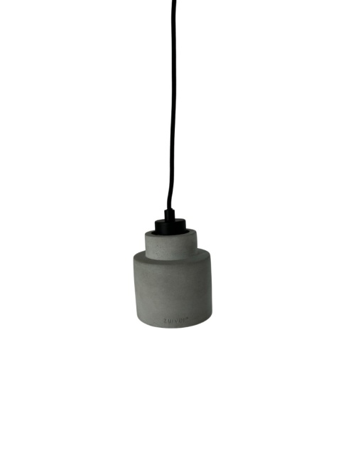 Lampa wisząca betonowa szara styl skandynawski industrial minimalizm do loftu