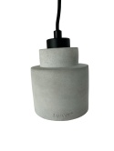 Lampa wisząca betonowa szara styl skandynawski industrial minimalizm do loftu