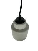 Lampa wisząca betonowa szara styl skandynawski industrial minimalizm do loftu