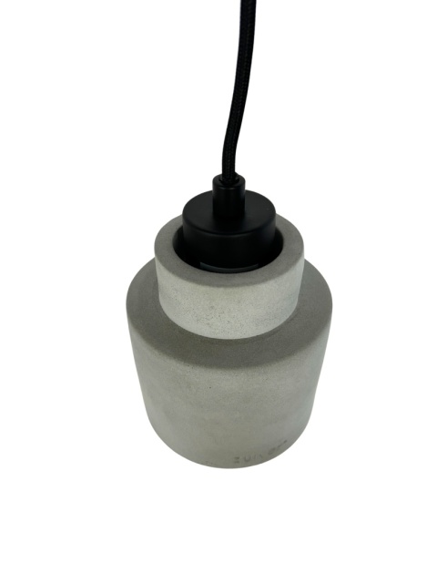 Lampa wisząca betonowa szara styl skandynawski industrial minimalizm do loftu