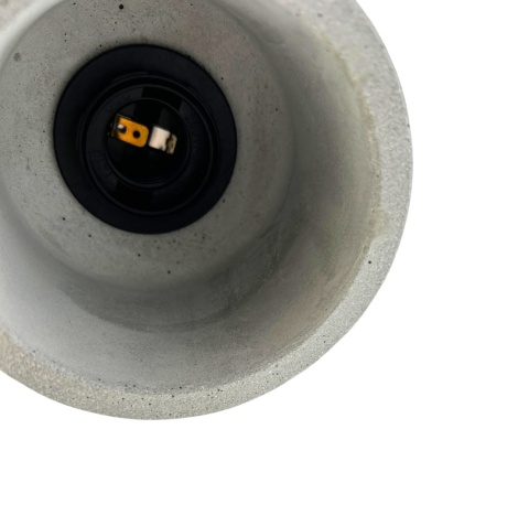 Lampa wisząca betonowa szara styl skandynawski industrial minimalizm do loftu