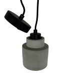 Lampa wisząca betonowa szara styl skandynawski industrial minimalizm do loftu