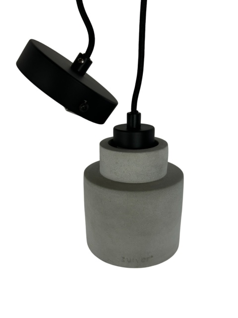 Lampa wisząca betonowa szara styl skandynawski industrial minimalizm do loftu