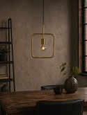Lampa wisząca CUBO złota Dutchbone