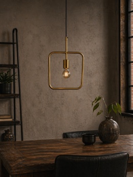 Lampa wisząca CUBO złota Dutchbone