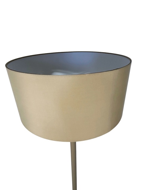 OUTLET Lampa podłogowa z abażurem w kolorze taupe – nowoczesna elegancja i styl skandynawski