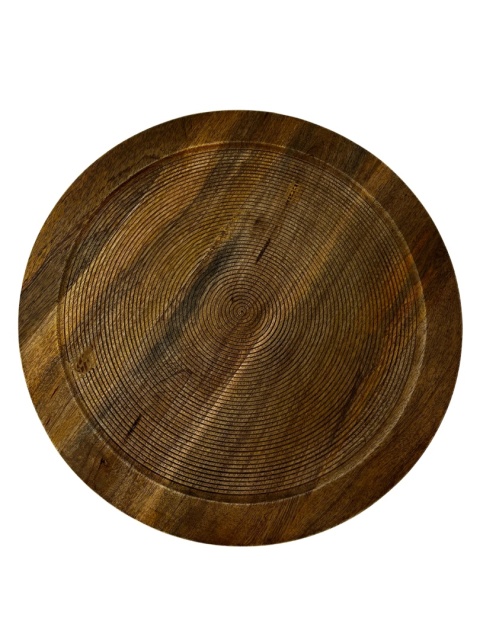 Stolik kawowy z drewna mango okrągły skandynawski styl minimalizm