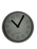OUTLET Zegar ścienny z betonu CONCRETE TIME cyfry 3D czarne ZUIVER