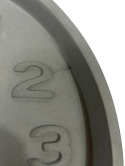 OUTLET Zegar ścienny z betonu CONCRETE TIME cyfry 3D czarne ZUIVER
