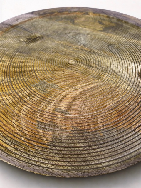 OUTLET Stolik kawowy z drewna mango okrągły skandynawski styl minimalizm