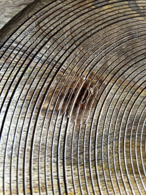 OUTLET Stolik kawowy z drewna mango okrągły skandynawski styl minimalizm